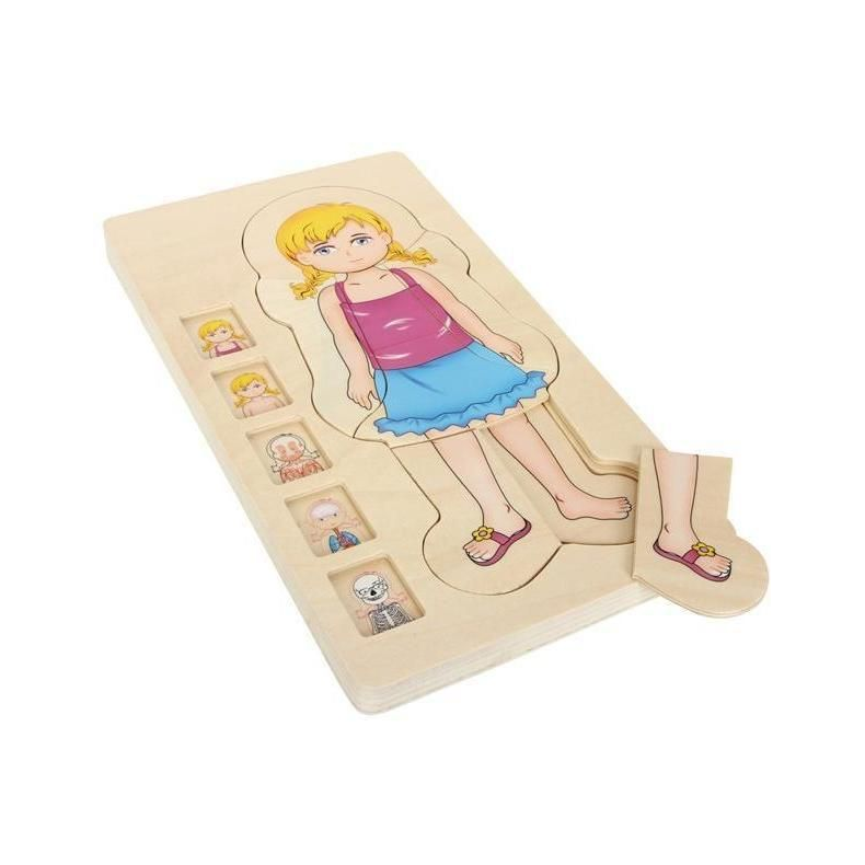 Tr� Puslespil Anatomi pige