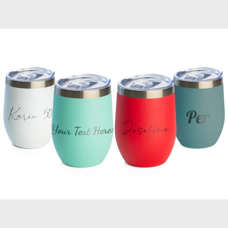 Personlig Termokrus med Tekst - 355 ml