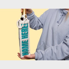 Personlig Gavepose til vin med Tekst