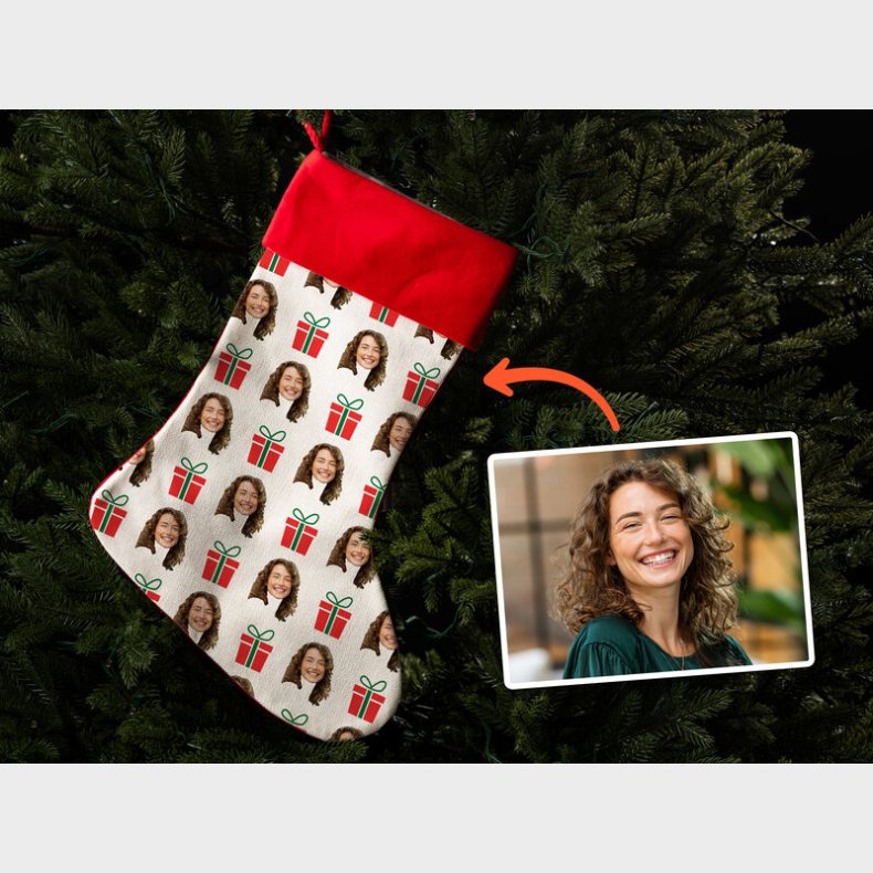 Personlig Julestrmpe med Foto