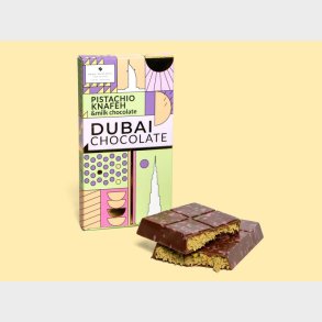 Dubai Chokolade Pistachio, Knafeh & Milk Chocolate