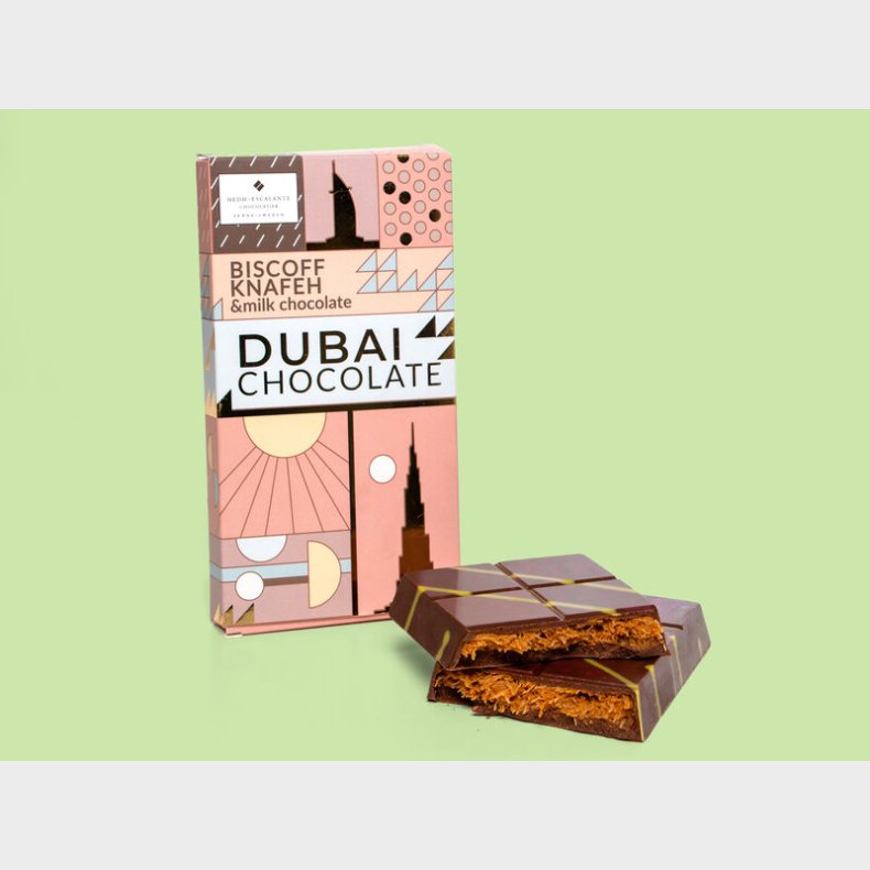 Dubai Chokolade Biscoff, Knafeh & Milk Chocolate
