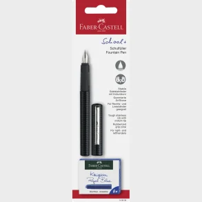 Fyldepen bk brn carbon look incl 6 blk