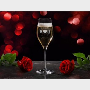 Personligt Spiegelau Champagneglas med Gravering - Initialer