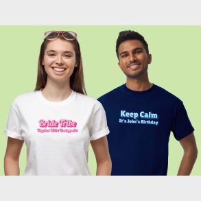 Personlig T-shirt med Egen tekst