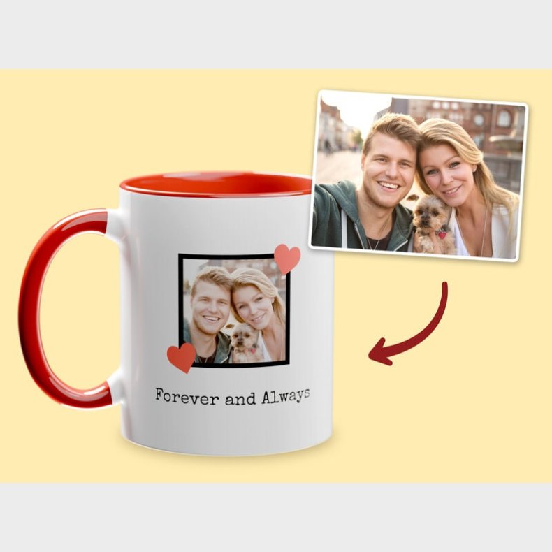 Personligt Krus med Foto & Krlig Tekst