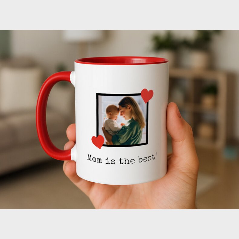 Personligt Krus med Foto & K�rlig Tekst