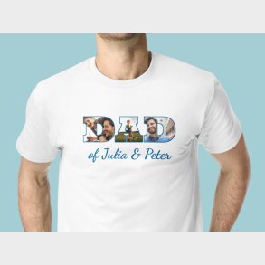 Personlig T-shirt med Foto & Tekst - Dad