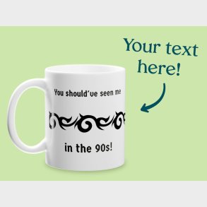 Krus med Tekst & Tribal