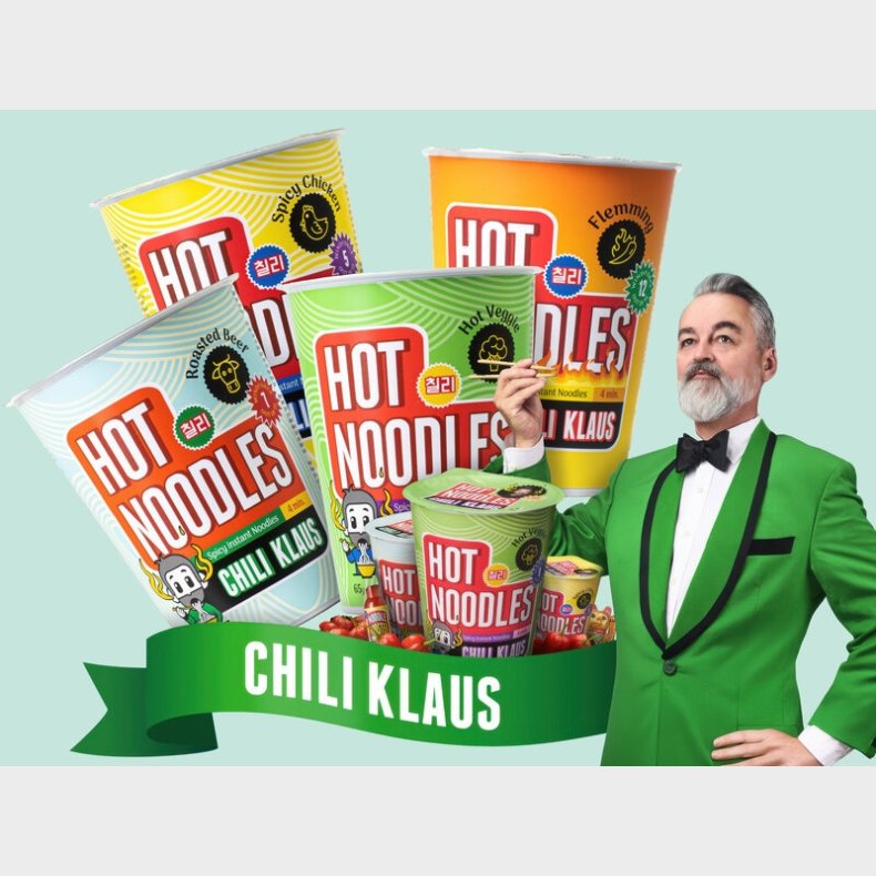 Chili Klaus Hot Noodles 8-pack