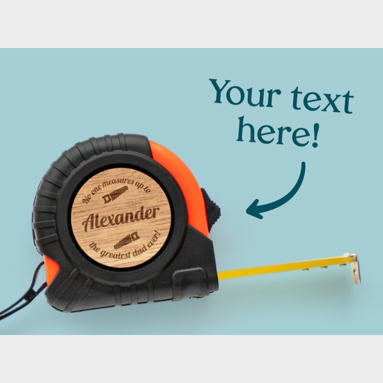 Mlebnd med Gravering - 5 m