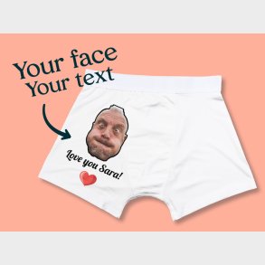 Boxershorts med Foto & Text