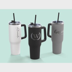 Stort Termokrus med Gravering - 1200 ml