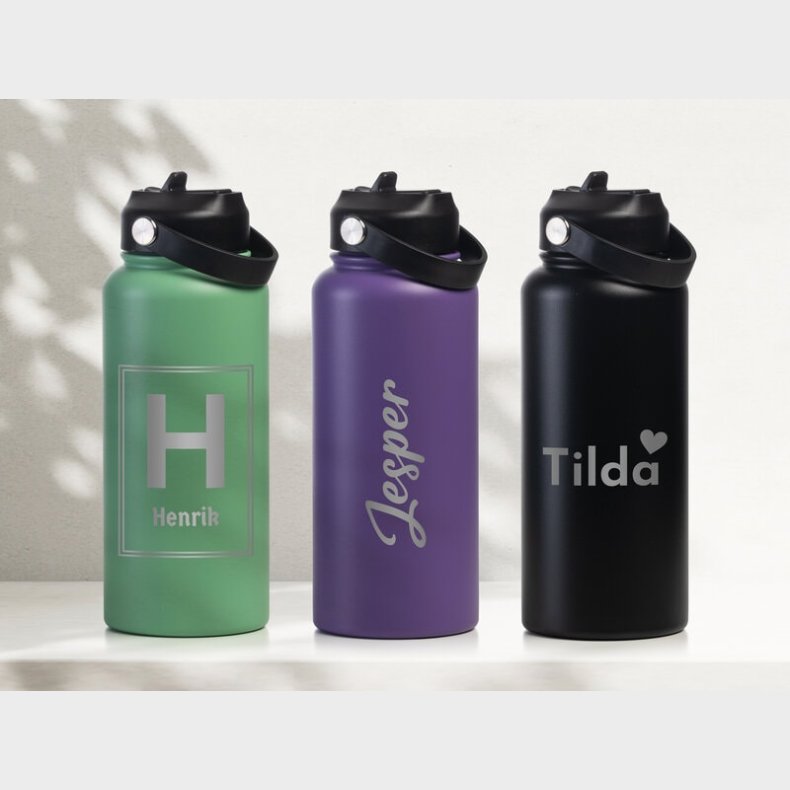 Termoflaske med Suger�r 950 ml - Personlig Gravering
