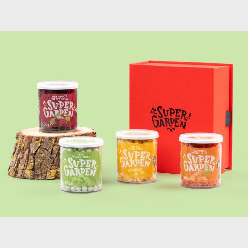 Gaveske med Frysetrrede Grntsager