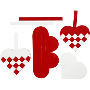 Creativ Company | Flet selv julehjerter - Klassisk, 8 stk