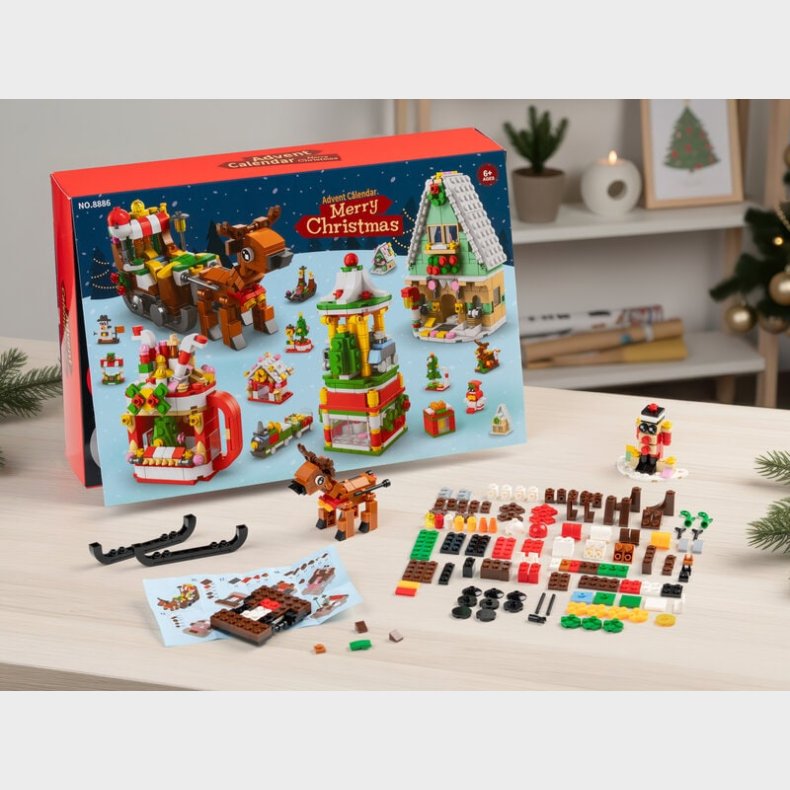 Julekalender med Byggeklodser