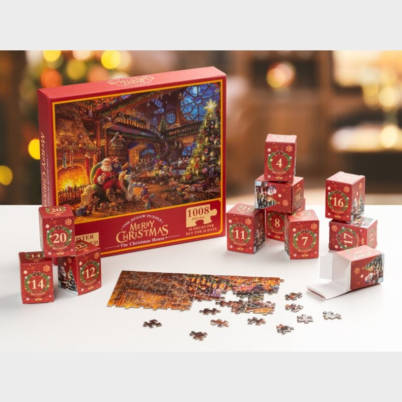 Puslespil Julekalender (1008 Brikker)