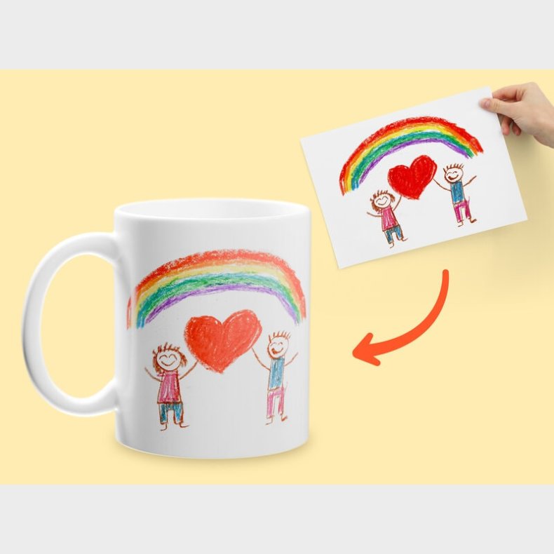 Krus med Eget Tegning