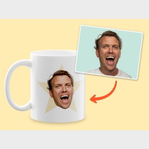 Krus med Eget Foto & Text