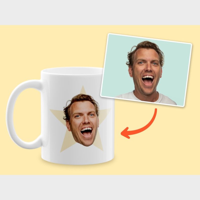 Krus med Eget Foto & Text