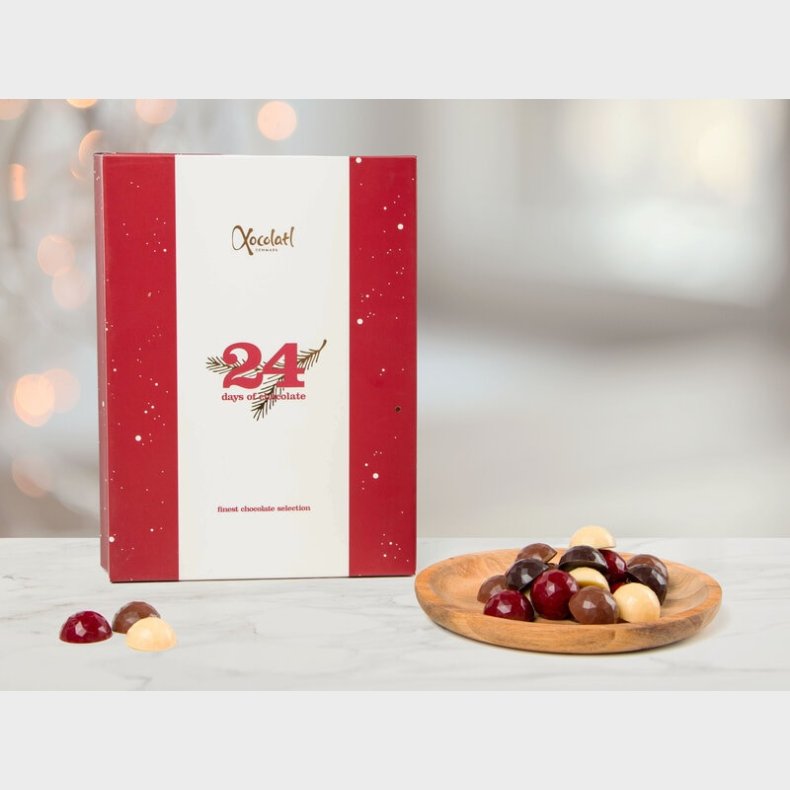 Julekalender med Chokoladepraliner fra Xocolatl