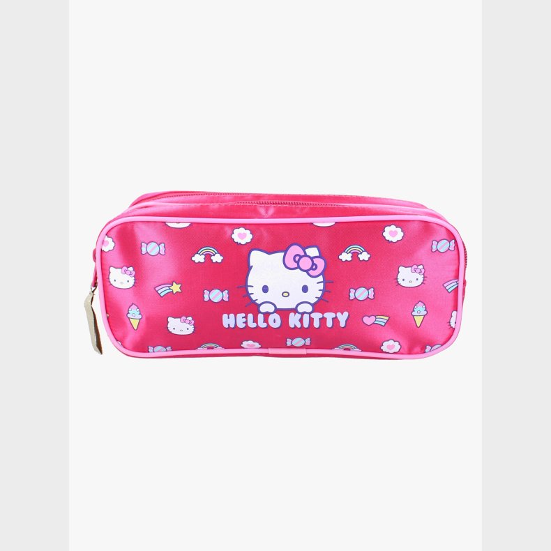 Hello Kitty Dobbelt Penalhus Follow The Rainbow, Pink