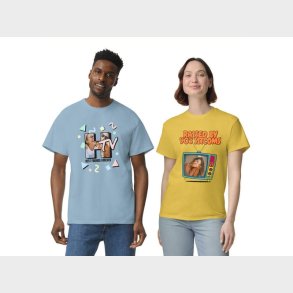 T-shirt med Eget Tryk - Retro Cartoon