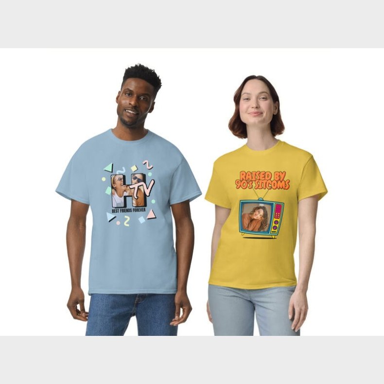 T-shirt med Eget Tryk - Retro Cartoon