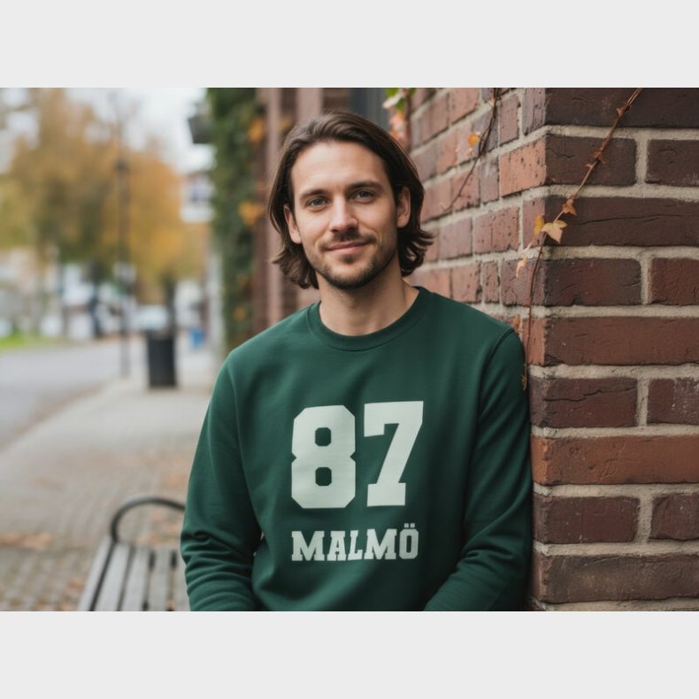 Sweatshirt med Egen Tekst i Collegestil