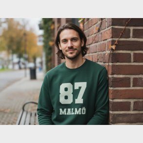 Sweatshirt med Egen Tekst i Collegestil