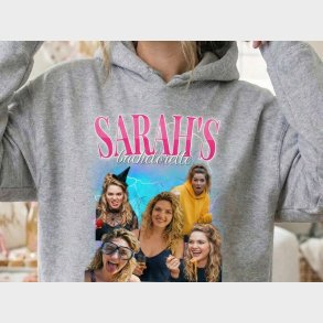 Hoodie med Fotocollage - 90'er Design