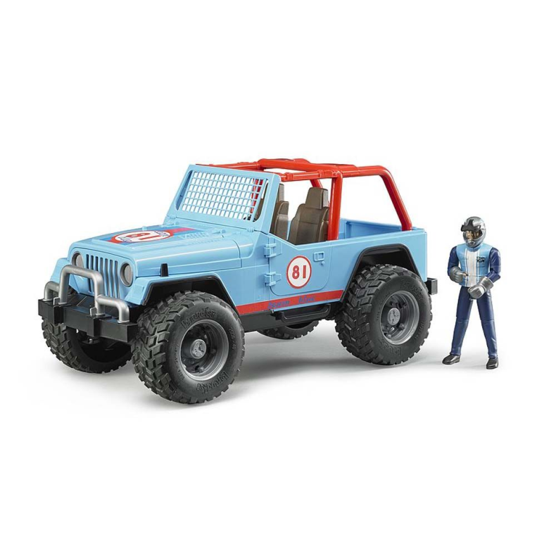 Bruder - Jeep Cross Racer Wrangler m. figur