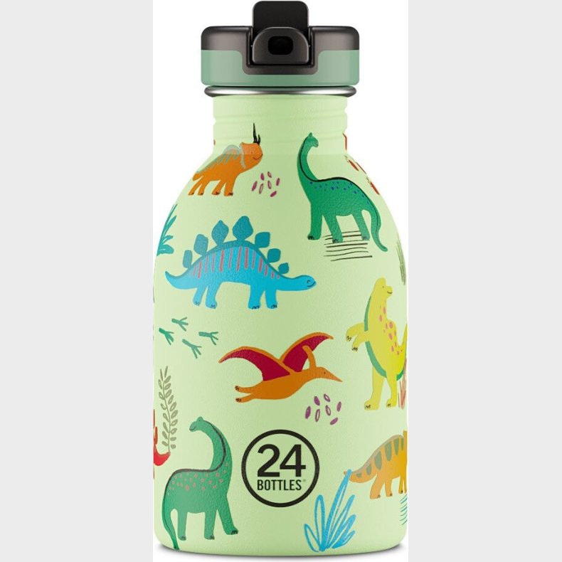 24 Bottles - 24 Bottles - Kids Collection - Drikkedunk Med Sportslg 250 Ml Jurassic Friends