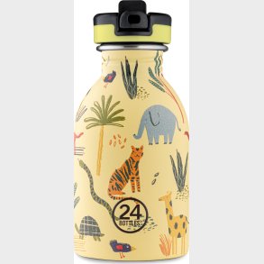 24 Bottles - Kids Collection - Urban Bottle 250 Ml W. Sports Lid - Jungle Friends (24b933)