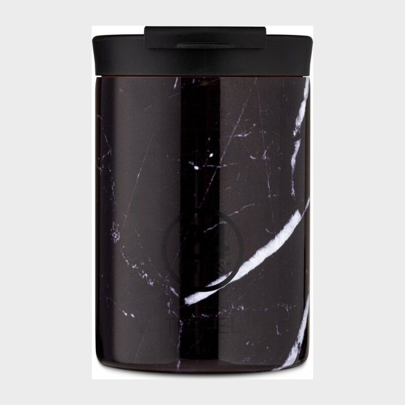 24 Bottles - Travel Tumbler - 0,35l Rejsekrus - Sort Marble