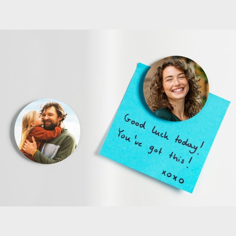 Fotomagneter 4-pak - Rund