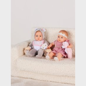 Cloudberry Castle Gavest Dukke Twins Deluxe 35 cm, Lyserd/Hvid