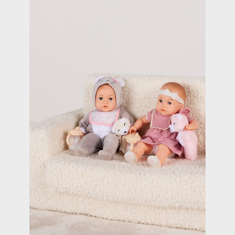 Cloudberry Castle Gavest Dukke Twins Deluxe 35 cm, Lyserd/Hvid