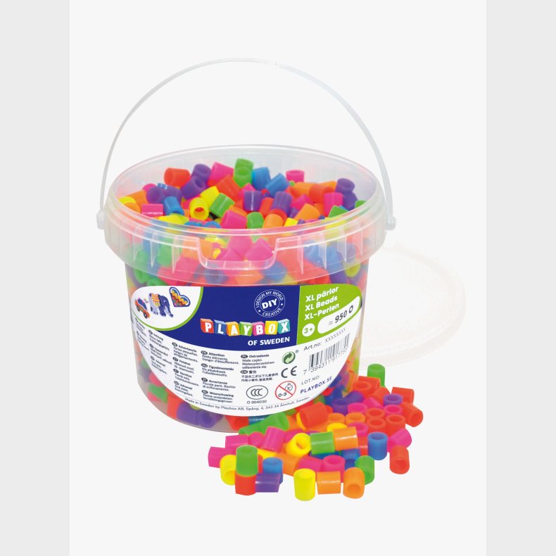 Playbox Perler XL Neon I Spand 950 Stk