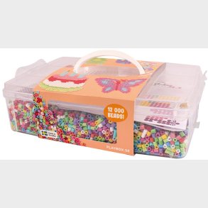 Playbox Hobbytaske med Rrperler Happy Mix 12000 Stk.