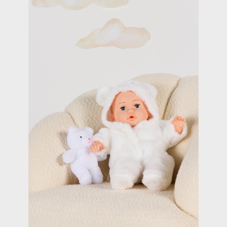 Cloudberry Castle Dukke med Dyredragt 40 cm, Hvid