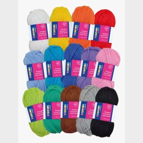 Playbox Akrylgarns�t, 14 Farver