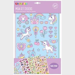 Playbox Megast Klistermrker Enhjrning 500 Stk.
