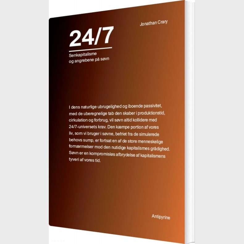 24/7 - Jonathan Crary - Bog