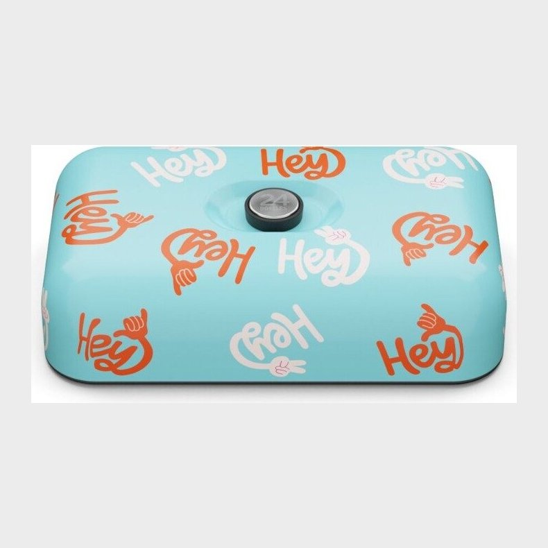 24bottles - Lunch Box - Hey! Blue - 23.1 Cm X 14.1 Cm X 6.3 Cm