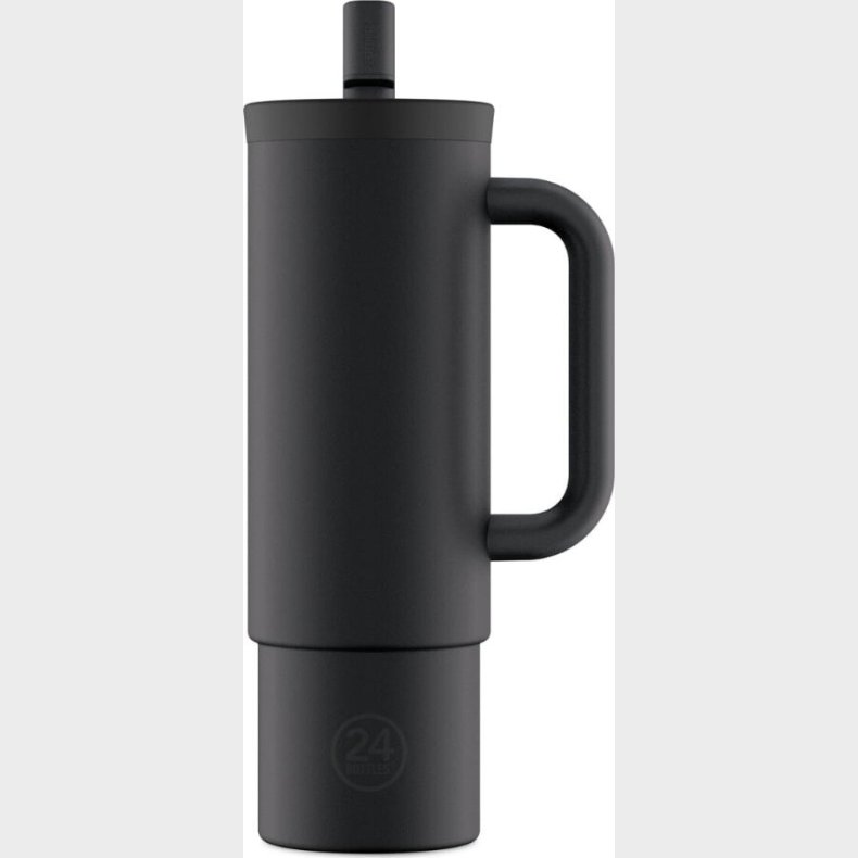 24bottles - Straw Cup - Tuxedo Black - 800 Ml