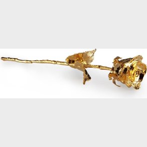 24k Guld Rose I Sort Gaveske