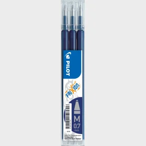 Refill Pilot frixion bl/sort 0.7 mm pakke m/3 stk
