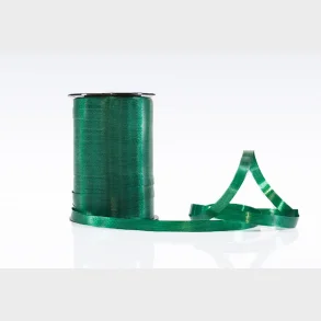 Gavebnd poly glat10mm /250yds mrkgrn